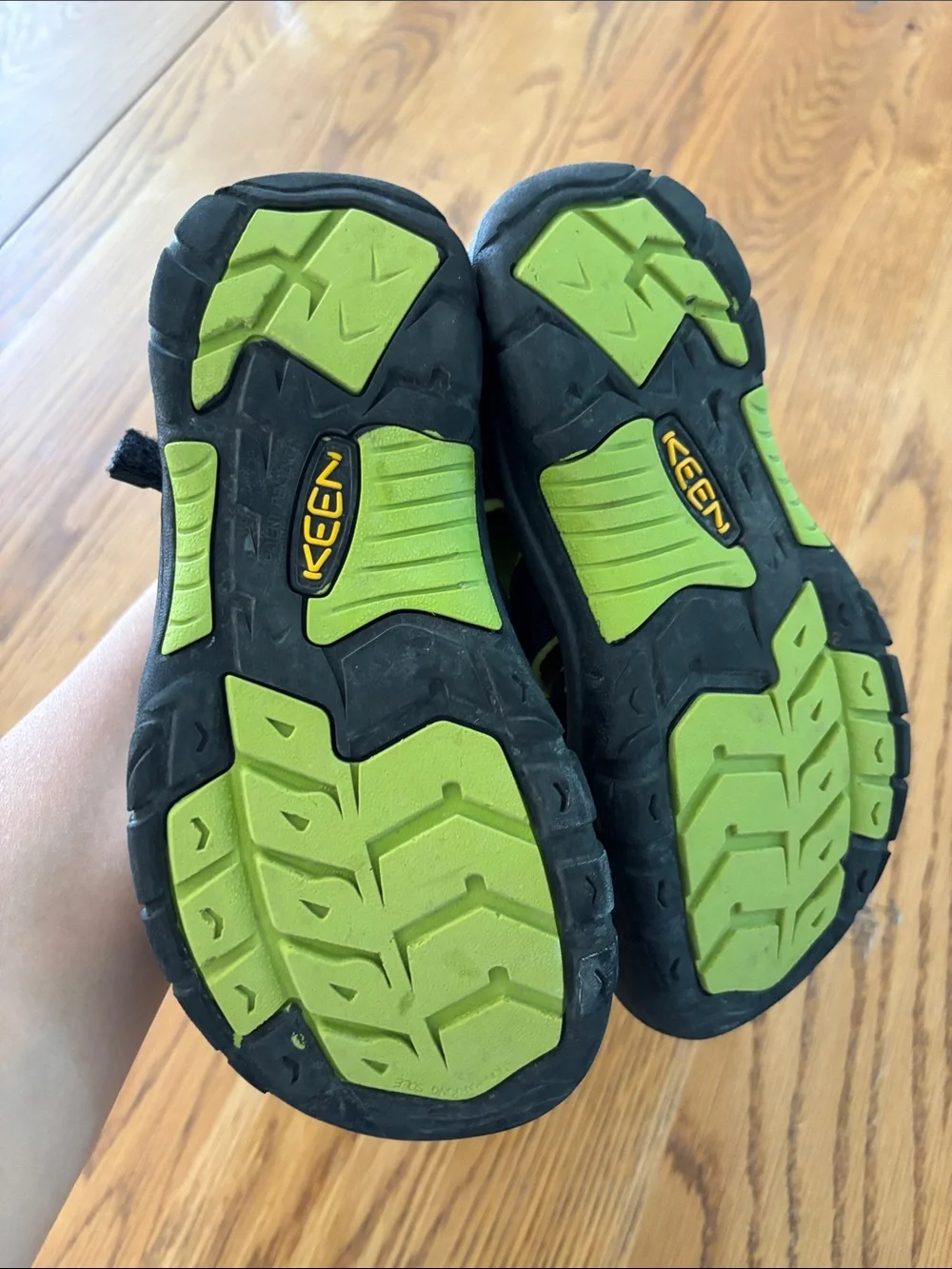 Keen Kids Black and Lime Water Shoes